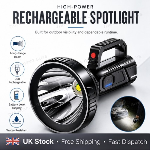Led searchlight torch - searchlight, usb